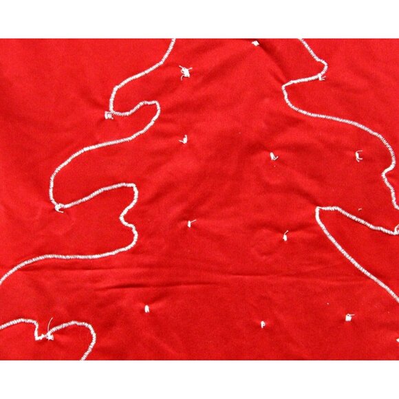 Handmade Red Advent Calendar Christmas Tree Wall Hanging Decoration 22 x 18 in - Picture 5 of 7